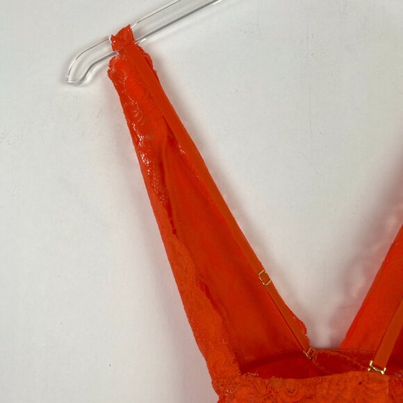NWT We are HAH Comin' In HAHt Lace Bodysuit Burnt Orange Size XS NEW - Picture 11 of 14